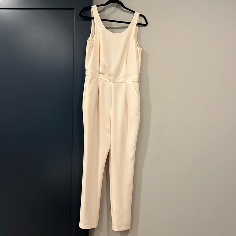 Topshop Blush/Cream Jumpsuit Us Size 4